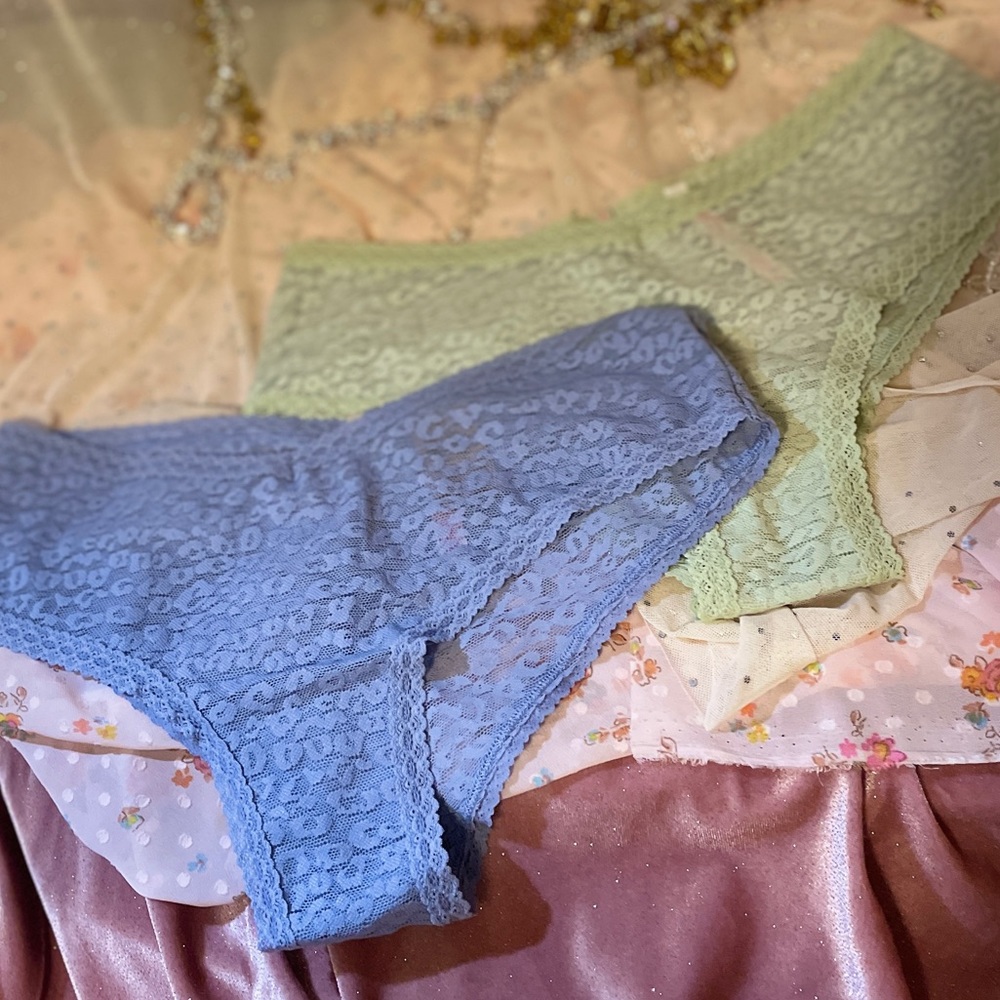 NWT 2 Victoria Secret Lace Leopard Print  Panties: Large: brand new!